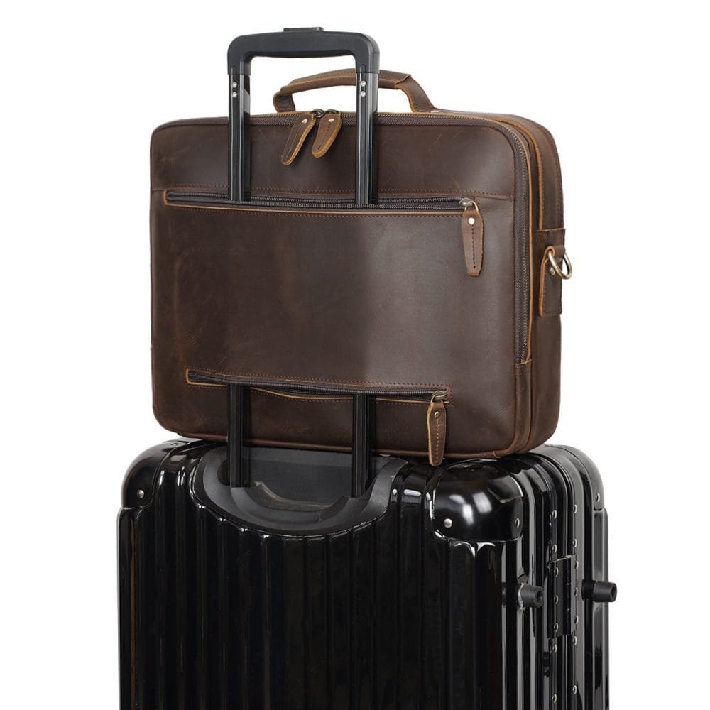 High Quality Laptop Messenger Bag Full Grain Leather Cowhide Briefcases for Men Article: MGR-UL001