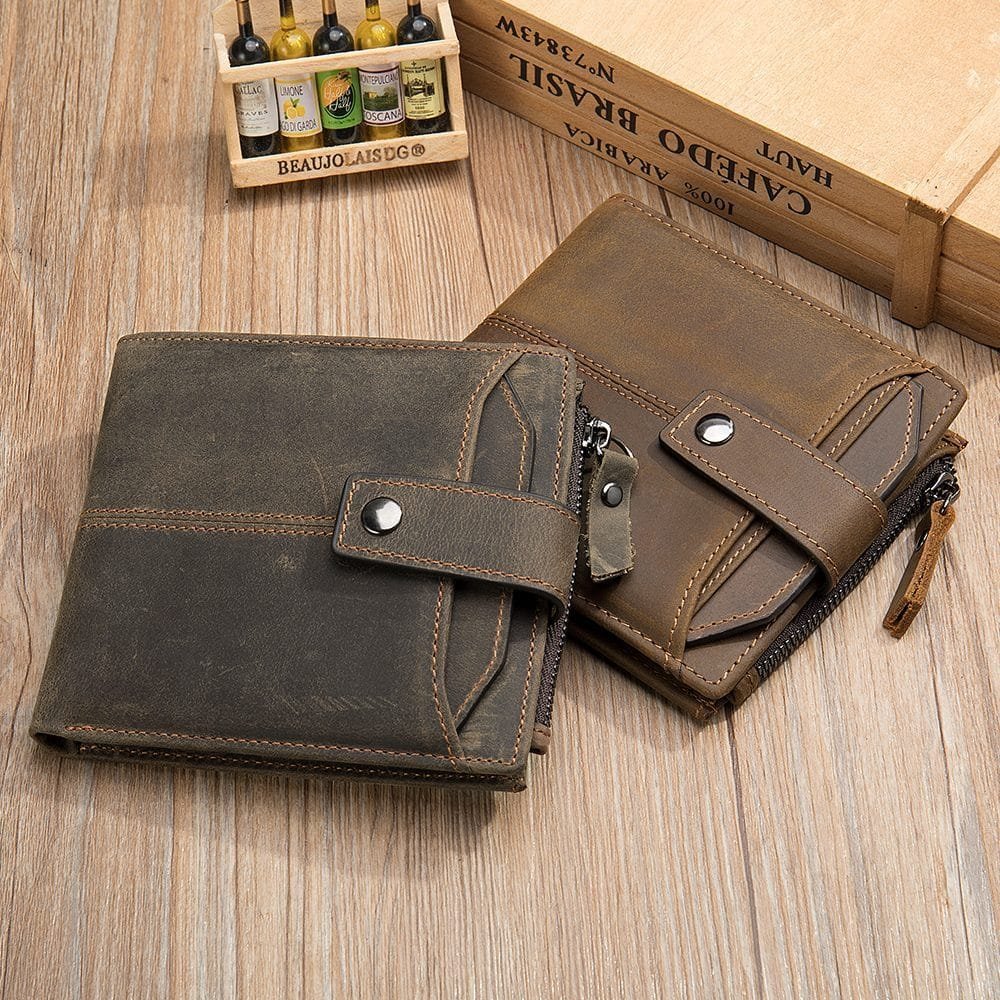 Full Grain Cowhide Leather Man Real Leather Wallet Article: WLT-ML021