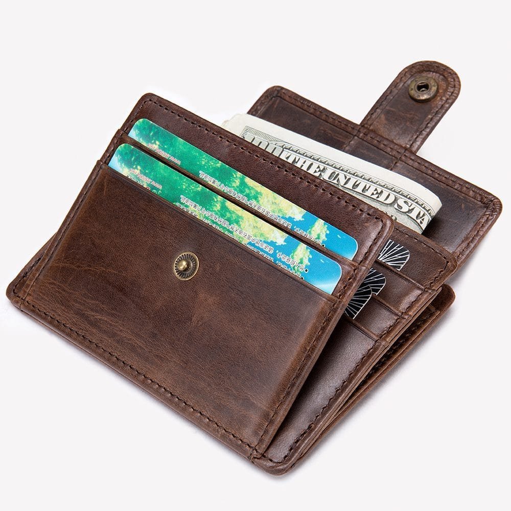 Full Grain Cowhide Leather Man Real Leather Wallet Article: WLT-ML030