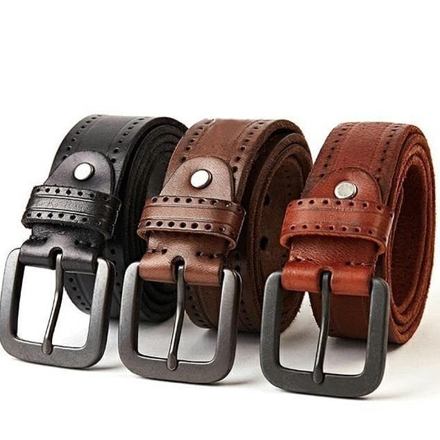 Full Grain Cowhide Leather Man Real Leather Belt Article: BT-ML009