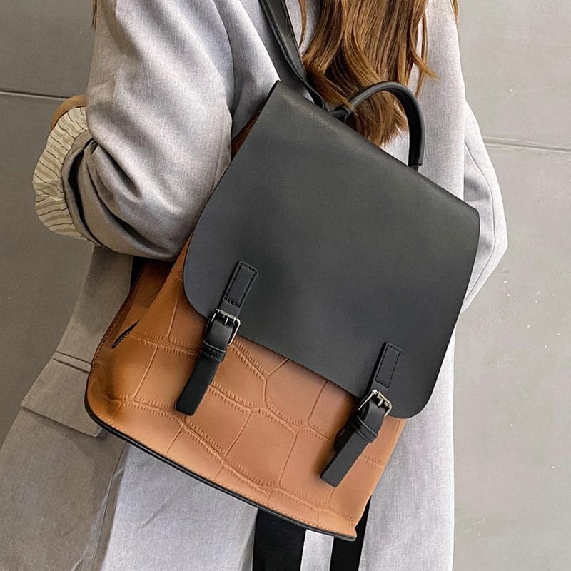 High Quality Women Vintage Full Grain Cowhide Leather Office Laptop College Backpack Article: BPKW-FL005