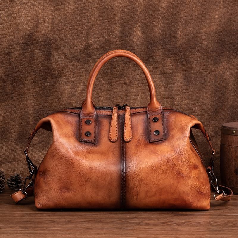 Tote Bag for Women Large Shoulder Handbag Work Full Grain Cowhide Leather Article: HT-FL014