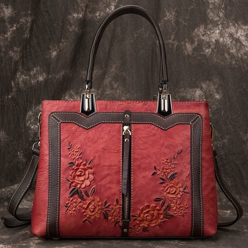 Tote Bag for Women Large Shoulder Handbag Work Full Grain Cowhide Leather Article: HT-FL015