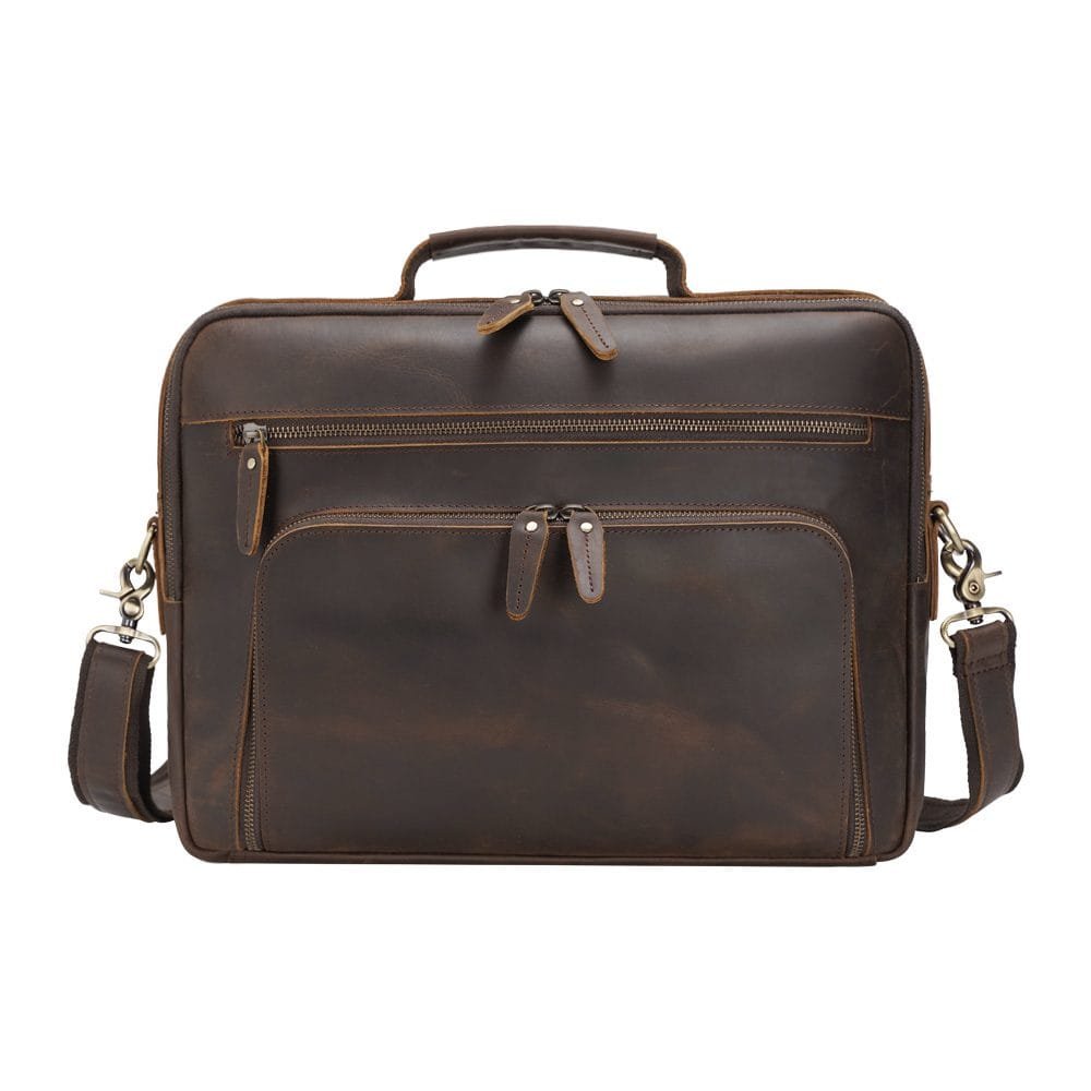 High Quality Laptop Messenger Bag Full Grain Leather Cowhide Briefcases for Men Article: MGR-UL004