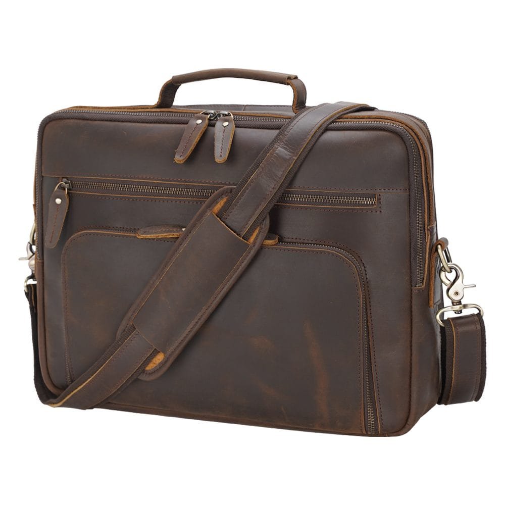 High Quality Laptop Messenger Bag Full Grain Leather Cowhide Briefcases for Men Article: MGR-UL006