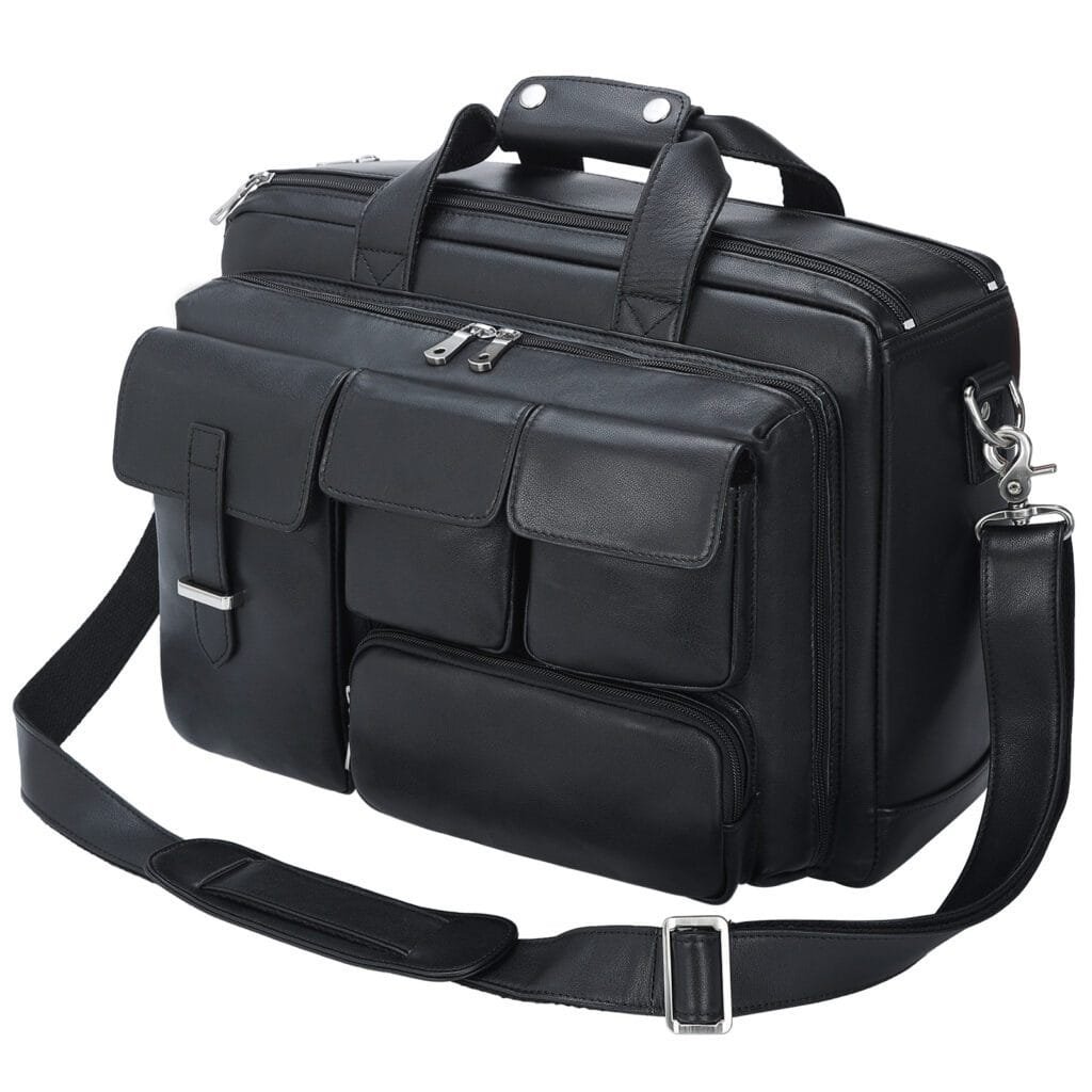 High Quality Laptop Messenger Bag Full Grain Leather Cowhide Briefcases for Men Article: MGR-UL007