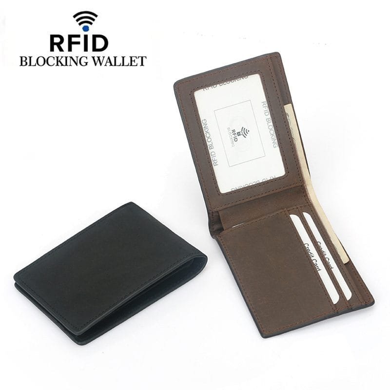 Full Grain Cowhide Leather Man Real Leather Wallet Article: WLT-ML001