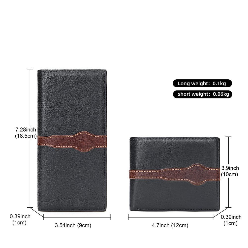 Full Grain Cowhide Leather Man Real Leather Wallet Article: WLT-ML019