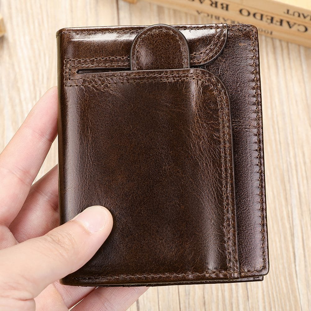 Full Grain Cowhide Leather Man Real Leather Wallet Article: WLT-ML023