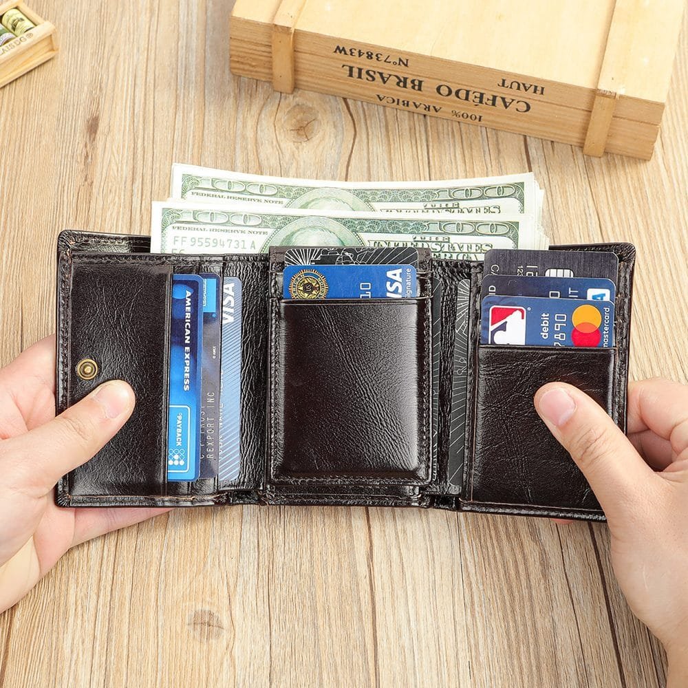 Full Grain Cowhide Leather Man Real Leather Wallet Article: WLT-ML025 - Image 3