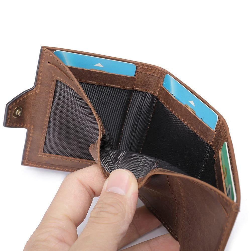 Full Grain Cowhide Leather Man Real Leather Wallet Article: WLT-ML027 - Image 5