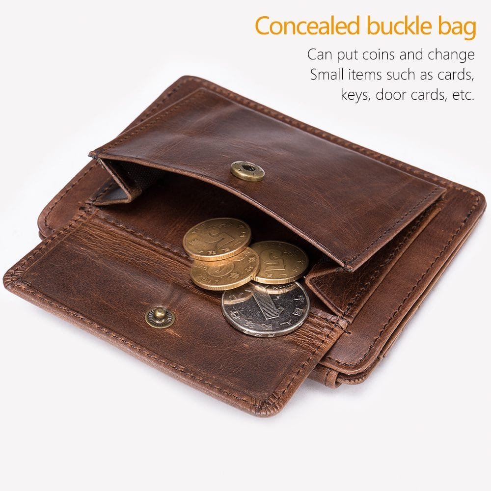 Full Grain Cowhide Leather Man Real Leather Wallet Article: WLT-ML030 - Image 3