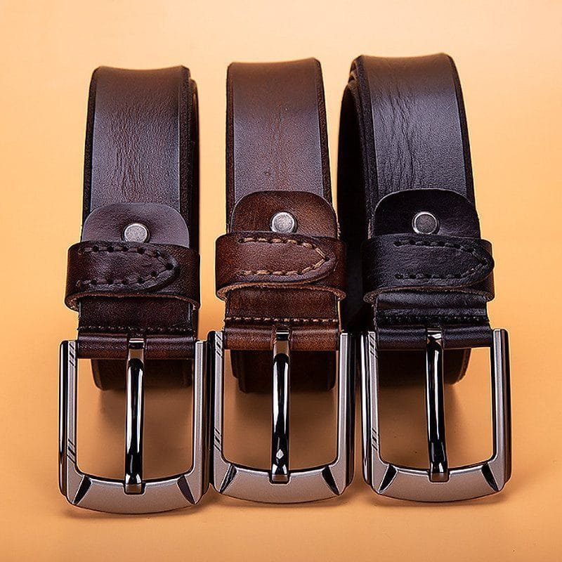 Full Grain Cowhide Leather Man Real Leather Belt Article: BT-ML014