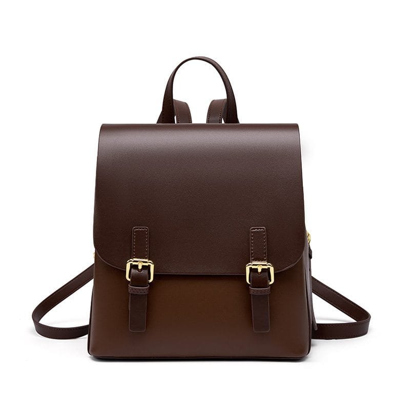 High Quality Women Vintage Full Grain Cowhide Leather Office Laptop College Backpack Article: BPKW-FL003