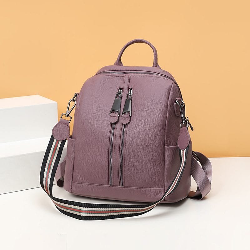 High Quality Women Vintage Full Grain Cowhide Leather Office Laptop College Backpack Article: BPKW-FL008