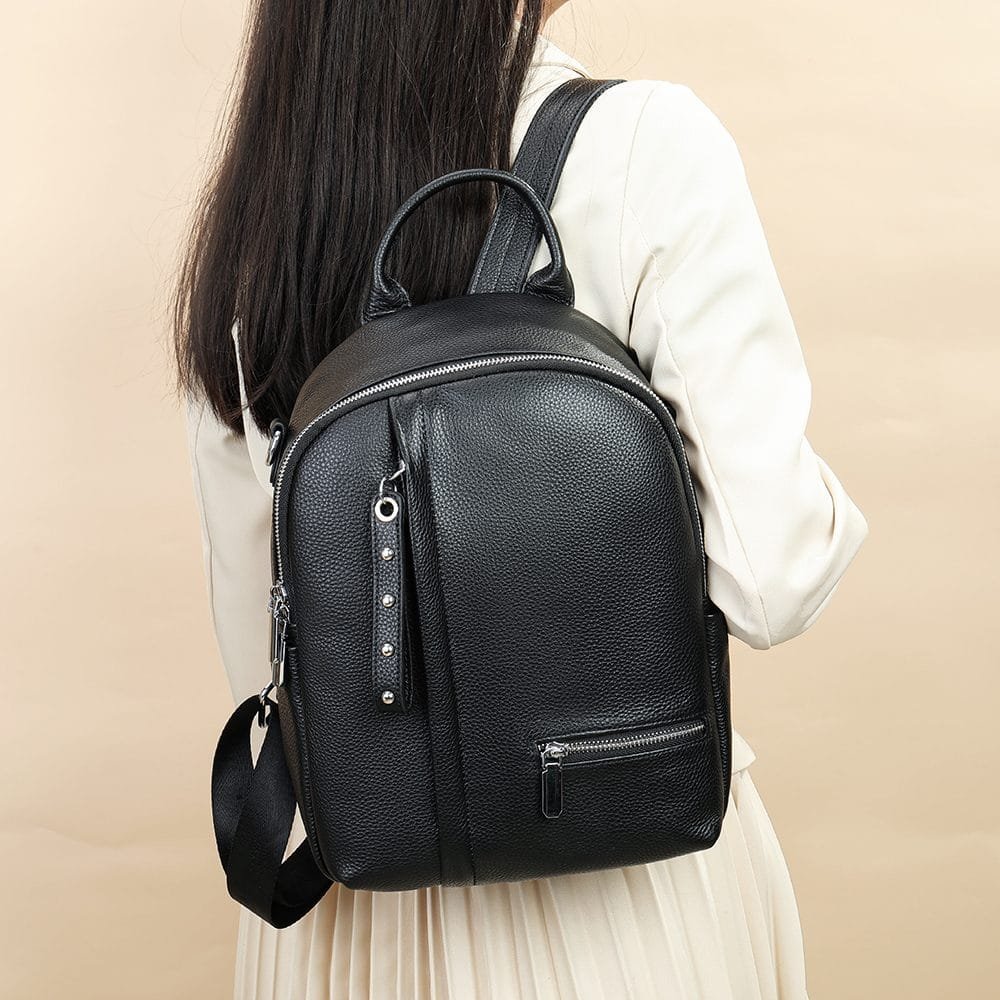 High Quality Women Vintage Full Grain Cowhide Leather Office Laptop College Backpack Article: BPKW-FL011