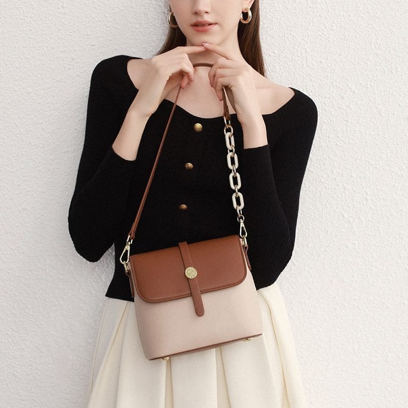 Tote Bag for Women Large Shoulder Handbag Work Full Grain Cowhide Leather Article: HT-FL006 - Image 5