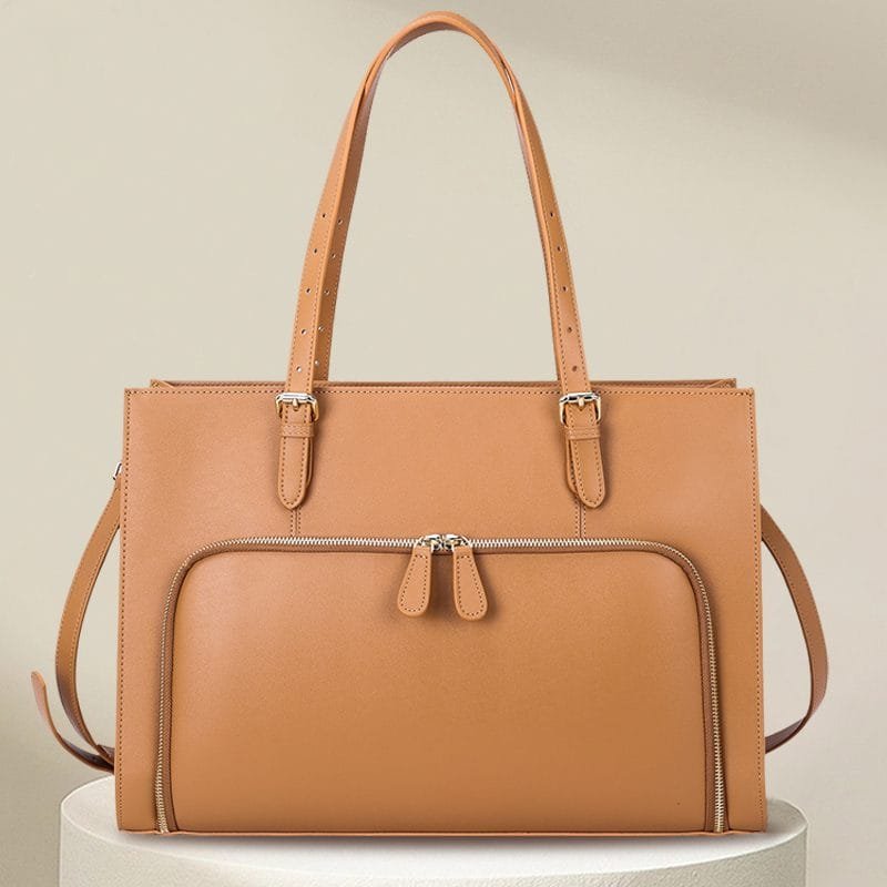 Tote Bag for Women Large Shoulder Handbag Work Full Grain Cowhide Leather Article: HT-FL007