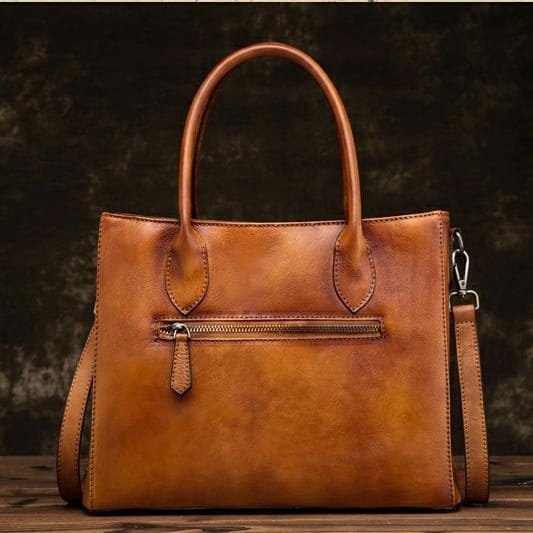 Tote Bag for Women Large Shoulder Handbag Work Full Grain Cowhide Leather Article: HT-FL011