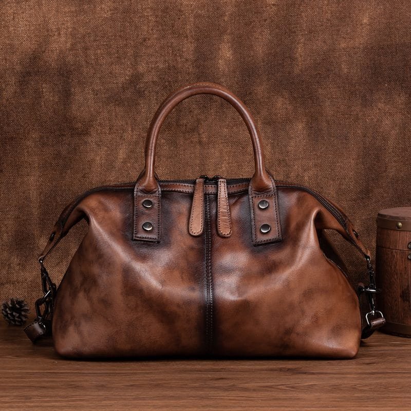 Tote Bag for Women Large Shoulder Handbag Work Full Grain Cowhide Leather Article: HT-FL014 - Image 3