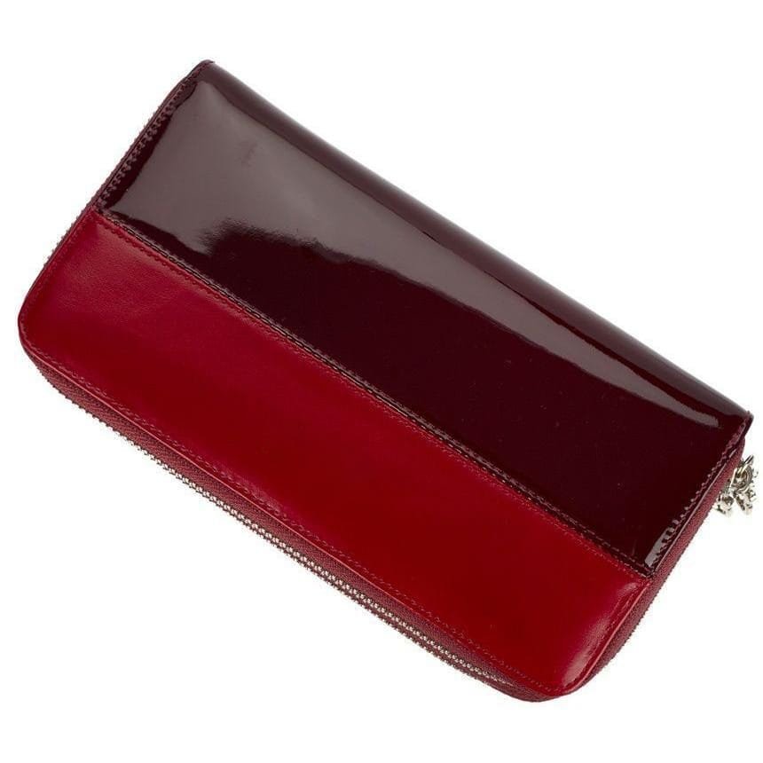 Long Zipper Girls Clutch Bag Ladies Wallet Mobile Phone Full Grain Cowhide Leather Article: WLT-FL010