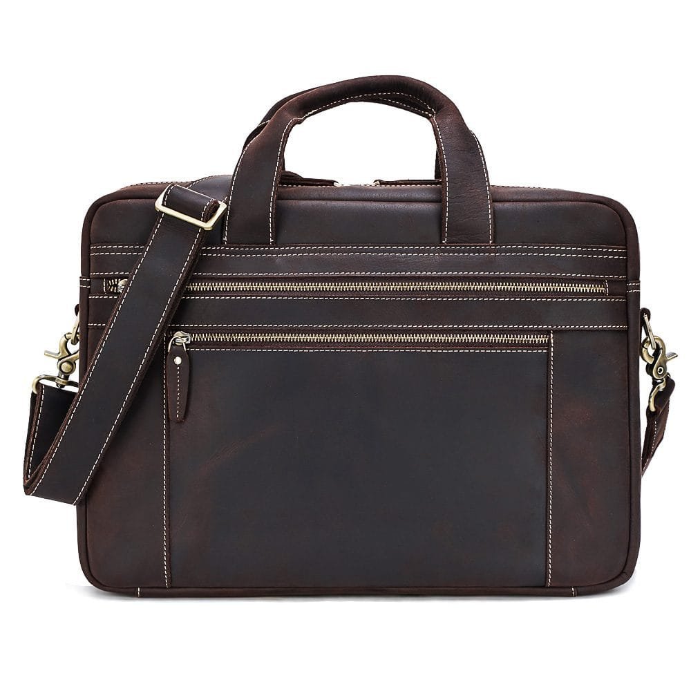 High Quality Laptop Messenger Bag Full Grain Leather Cowhide Briefcases for Men Article: MGR-UL002