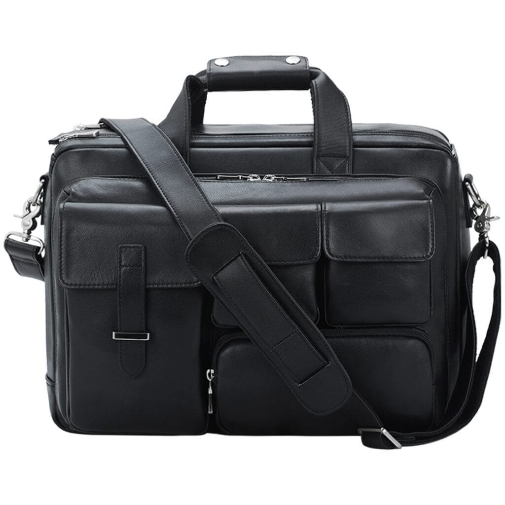 High Quality Laptop Messenger Bag Full Grain Leather Cowhide Briefcases for Men Article: MGR-UL007