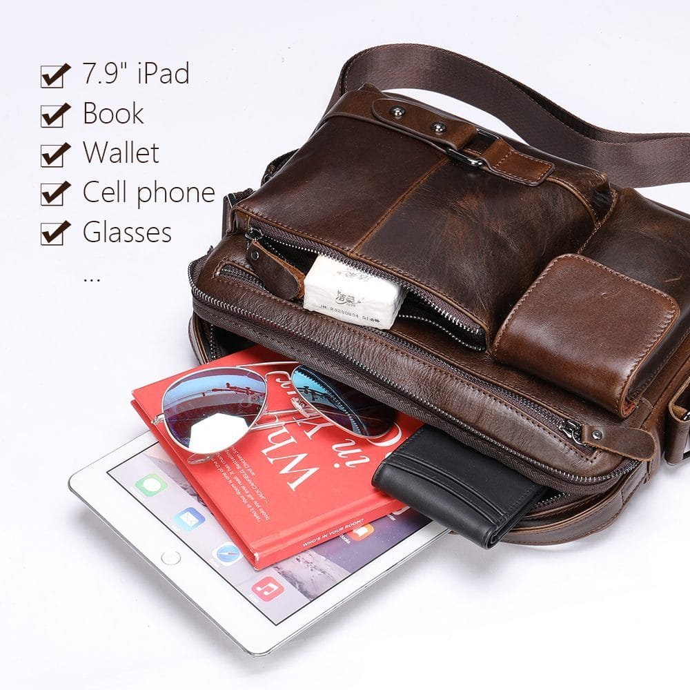 Full Grain Cowhide Leather Top Handle Large Capacity Handmade Men Messenger Crossbody Vintage Satchel Bag Article: SCB-ML002