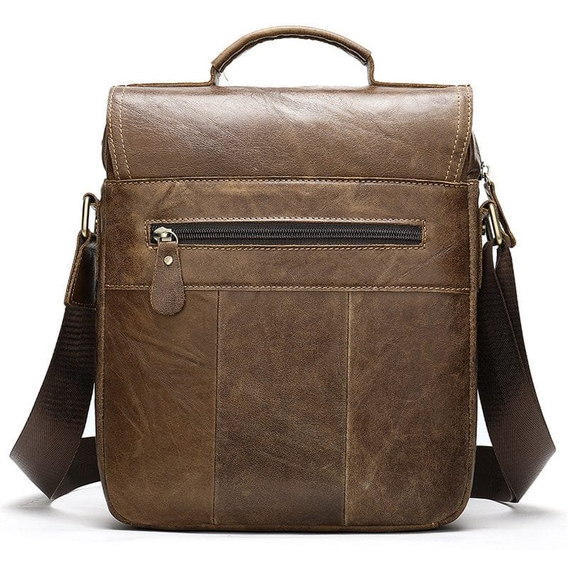 Full Grain Cowhide Leather Handmade Men Messenger Crossbody Satchel Bag Article: SCB-ML013
