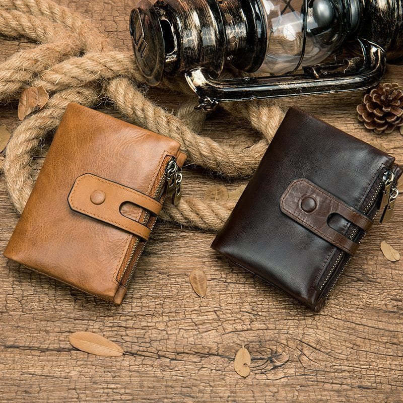 Full Grain Cowhide Leather Man Real Leather Wallet Article: WLT-ML002