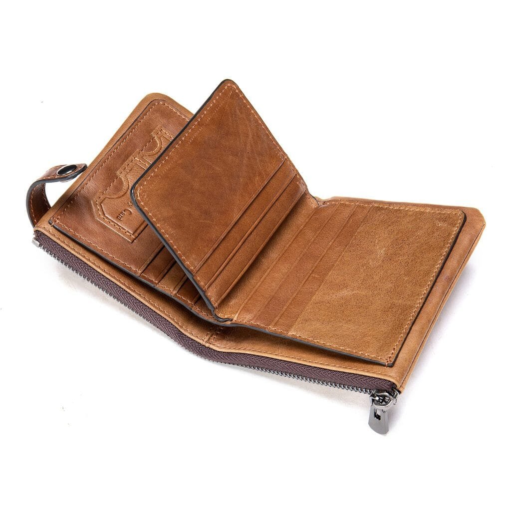 Full Grain Cowhide Leather Man Real Leather Wallet Article: WLT-ML005