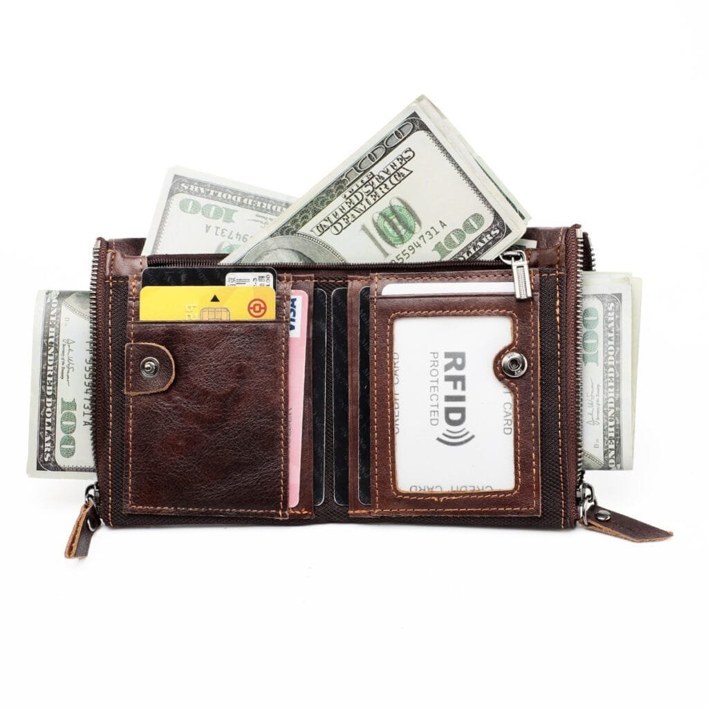 Full Grain Cowhide Leather Man Real Leather Wallet Article: WLT-ML012 - Image 6