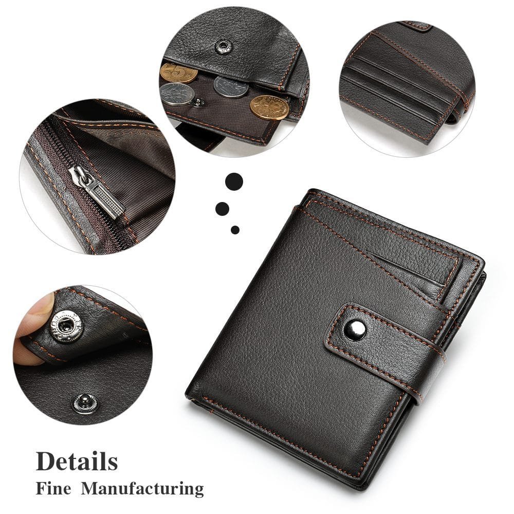Full Grain Cowhide Leather Man Real Leather Wallet Article: WLT-ML016