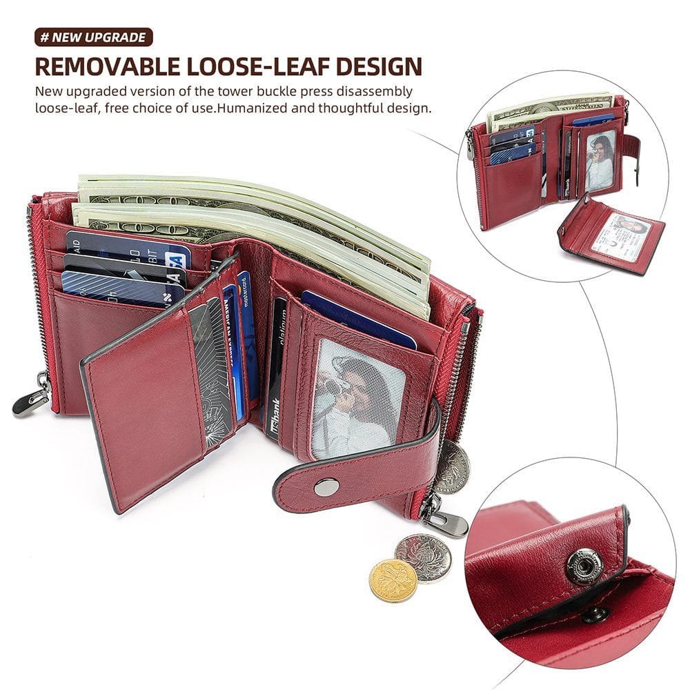 Full Grain Cowhide Leather Man Real Leather Wallet Article: WLT-ML028 - Image 3