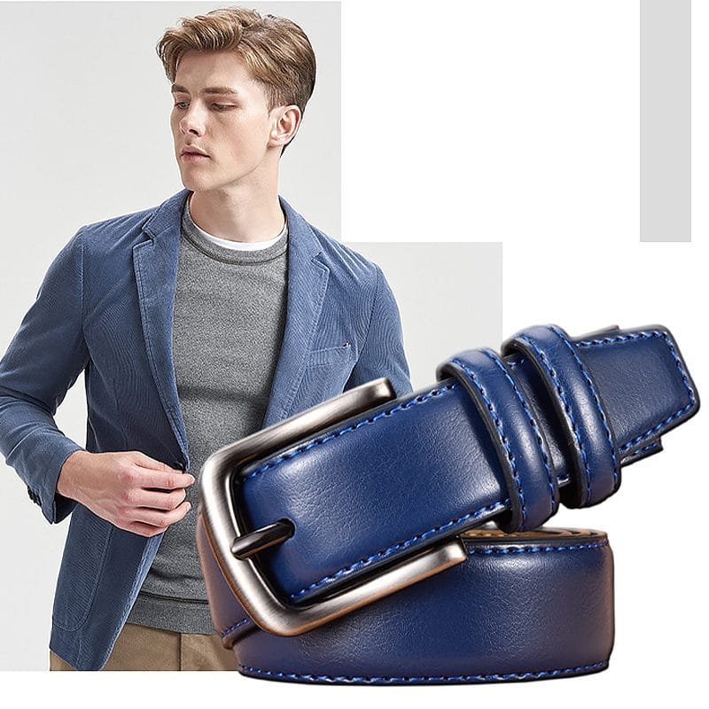 Full Grain Cowhide Leather Man Real Leather Belt Article: BT-ML004 - Image 5
