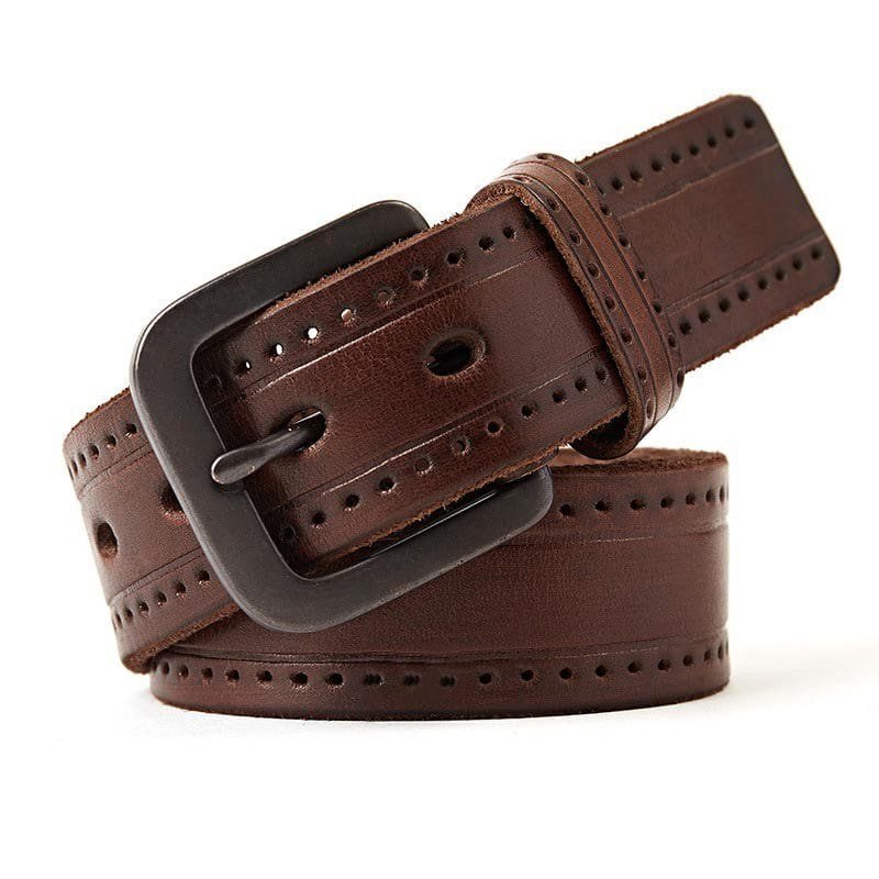 Full Grain Cowhide Leather Man Real Leather Belt Article: BT-ML009 - Image 3