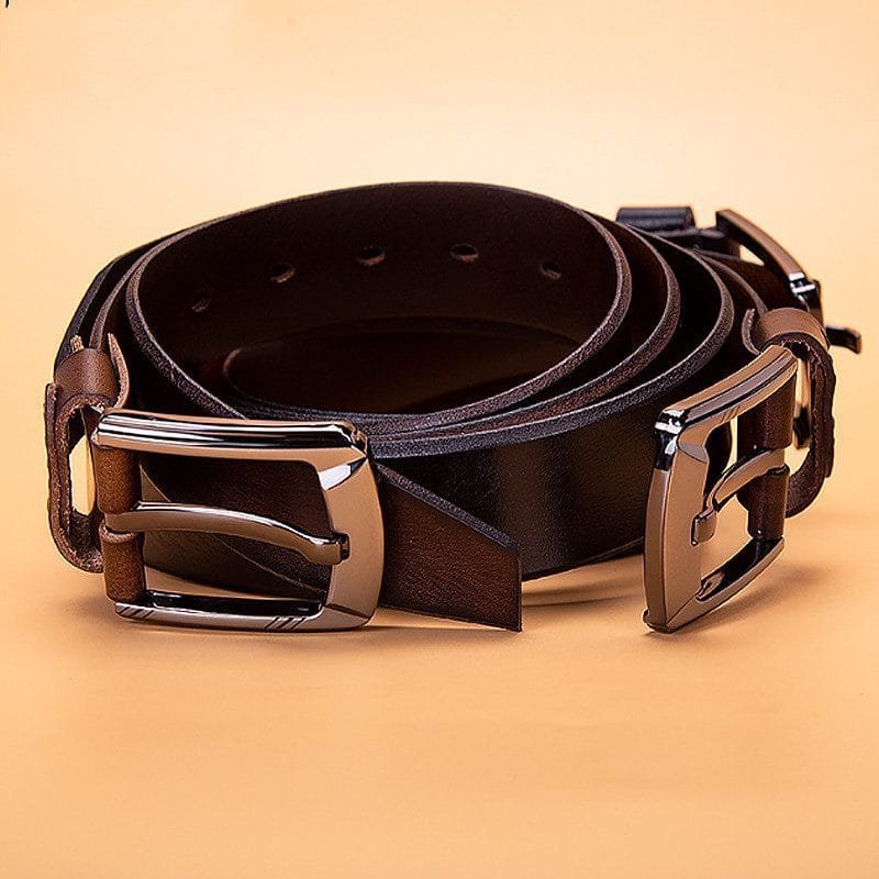 Full Grain Cowhide Leather Man Real Leather Belt Article: BT-ML014 - Image 6