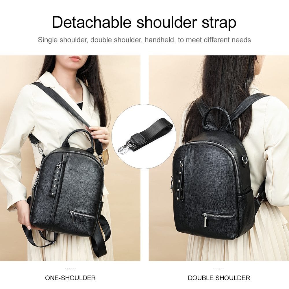 High Quality Women Vintage Full Grain Cowhide Leather Office Laptop College Backpack Article: BPKW-FL011 - Image 6