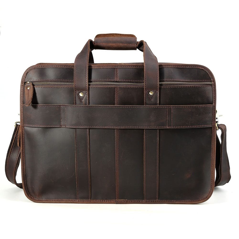 High Quality Laptop Messenger Bag Full Grain Leather Cowhide Briefcases for Men Article: MGR-UL013 - Image 6
