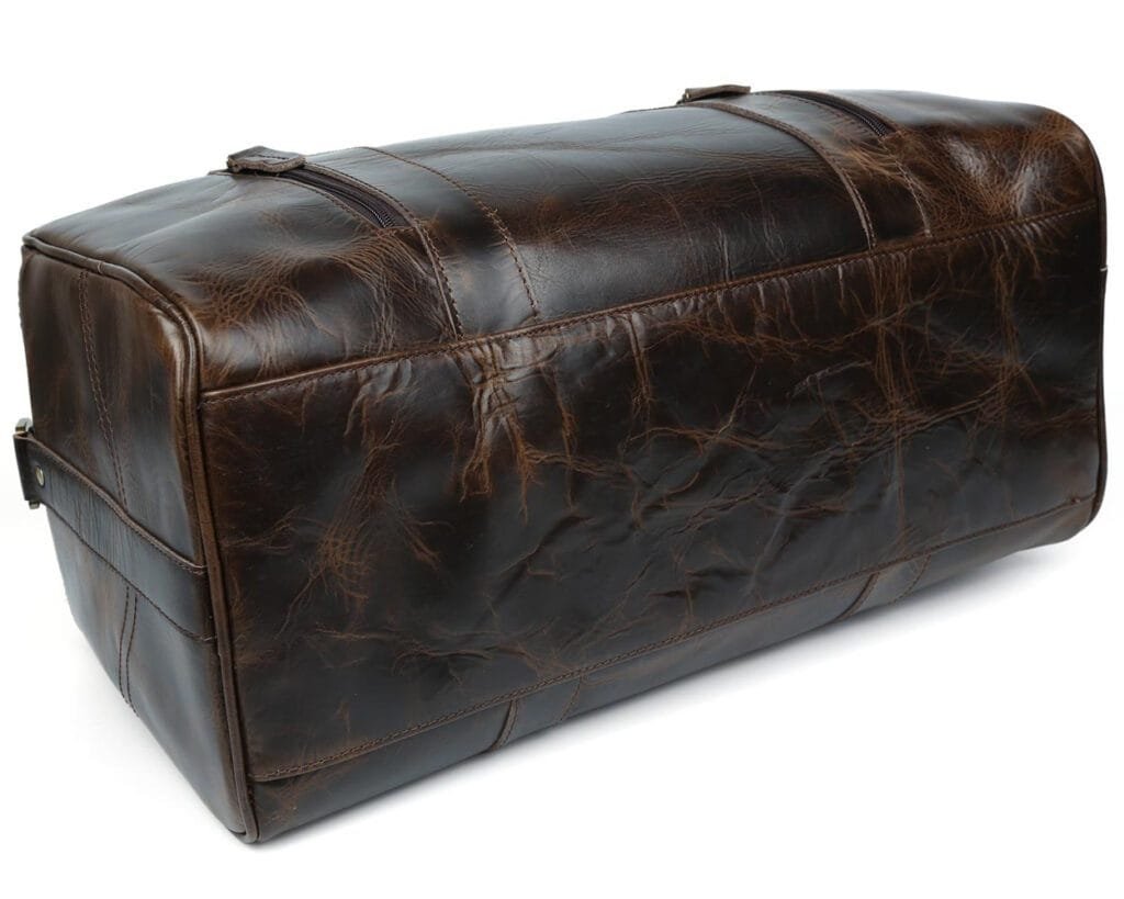 Full Grain Cowhide Leather Travel Bag Duffel Bag Weekend Outdoor for Men Article: DFL-ML004 - Image 3
