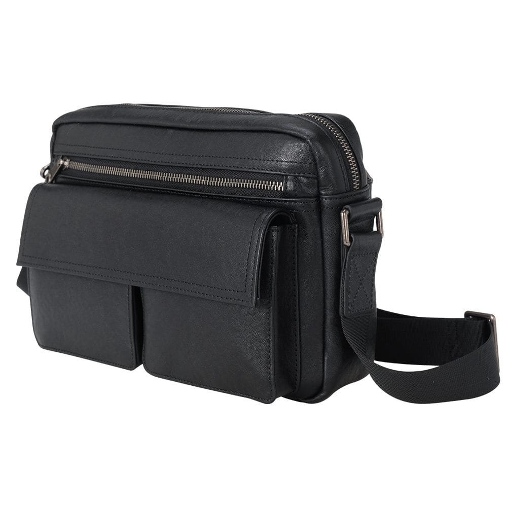 Full Grain Cowhide Leather Handmade Men Messenger Crossbody Satchel Bag Article: SCB-ML005 - Image 3
