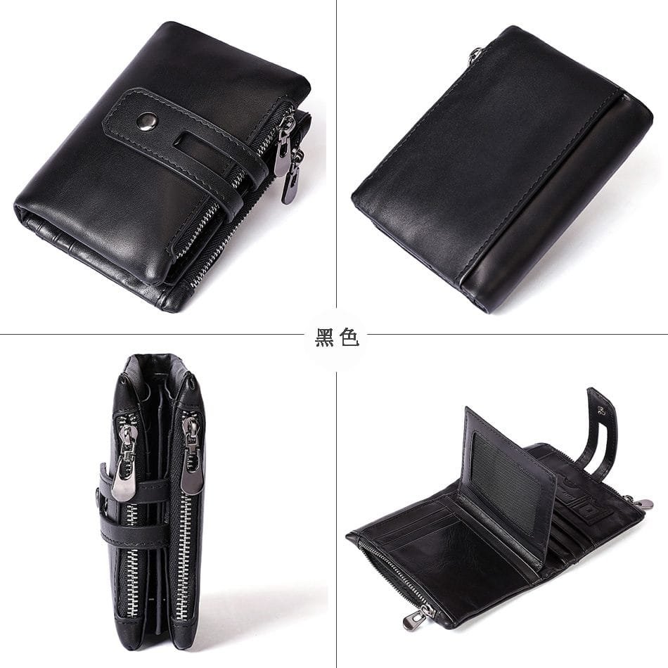 Full Grain Cowhide Leather Man Real Leather Wallet Article: WLT-ML002 - Image 3