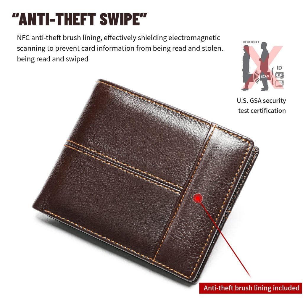 Full Grain Cowhide Leather Man Real Leather Wallet Article: WLT-ML004 - Image 6