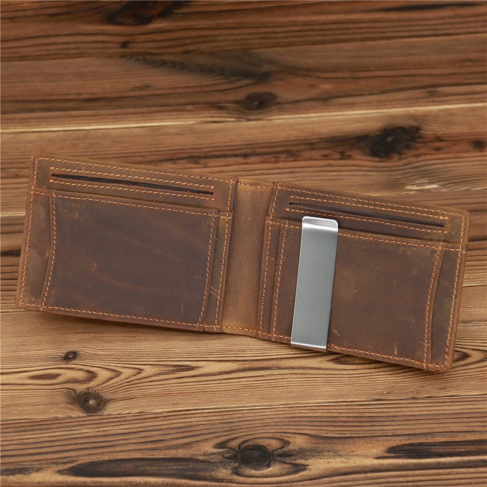 Full Grain Cowhide Leather Man Real Leather Wallet Article: WLT-ML011 - Image 6