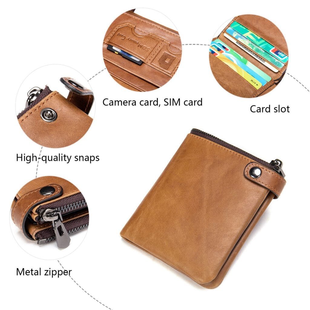 Full Grain Cowhide Leather Man Real Leather Wallet Article: WLT-ML014 - Image 6
