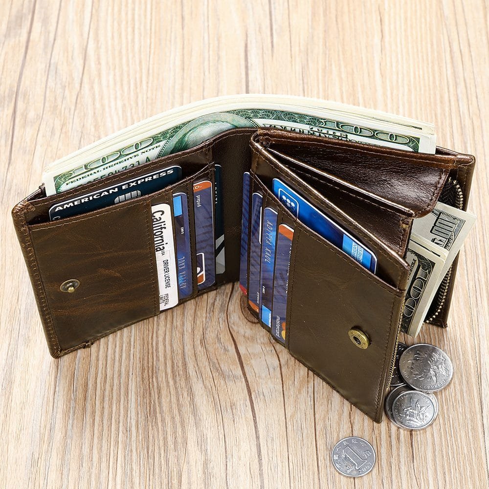 Full Grain Cowhide Leather Man Real Leather Wallet Article: WLT-ML023 - Image 5