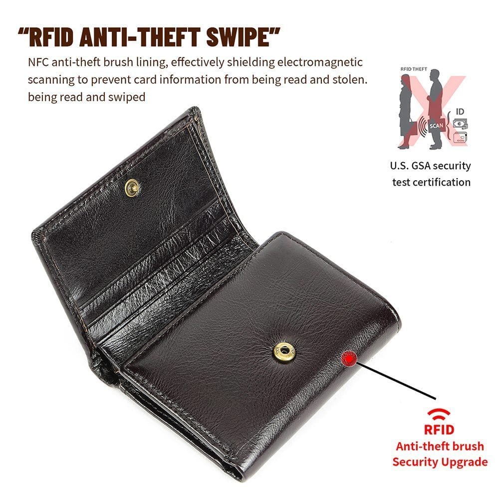 Full Grain Cowhide Leather Man Real Leather Wallet Article: WLT-ML025 - Image 4