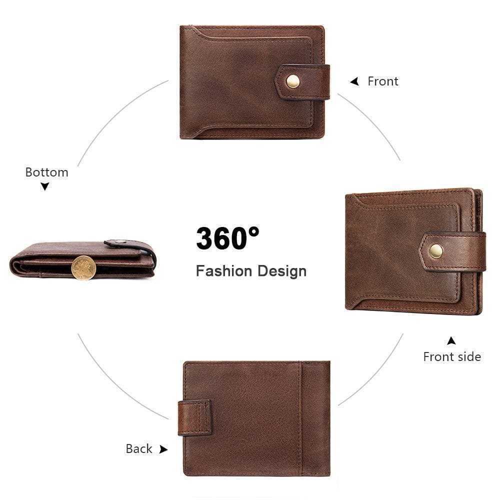 Full Grain Cowhide Leather Man Real Leather Wallet Article: WLT-ML029 - Image 5
