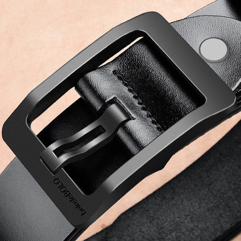 Full Grain Cowhide Leather Man Real Leather Belt Article: BT-ML002 - Image 4