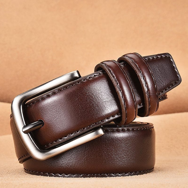 Full Grain Cowhide Leather Man Real Leather Belt Article: BT-ML004 - Image 4